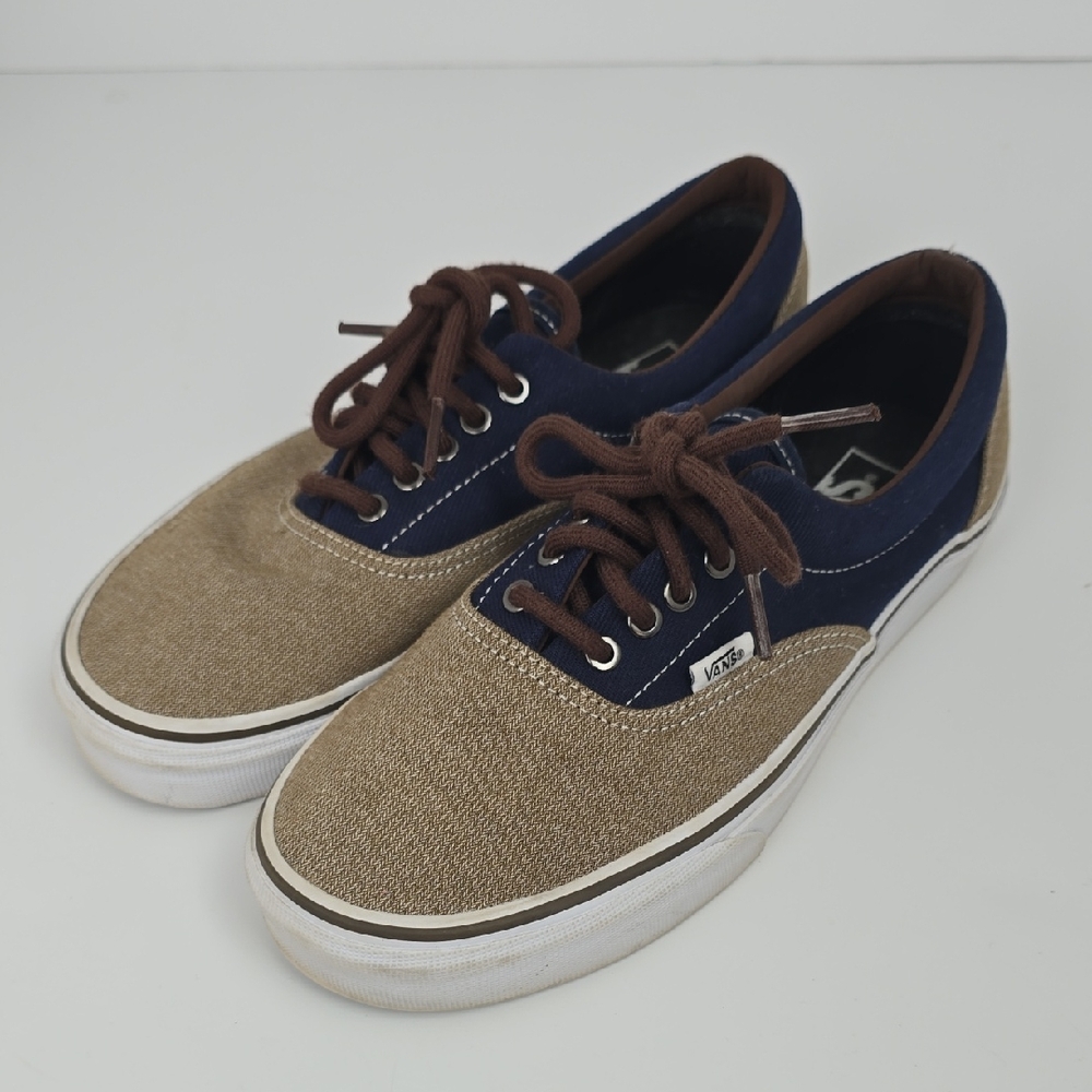 Vans Canvas Sneakers - Navy and Khaki